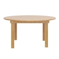 thumbnail image 2 of Flash Furniture HERCULES 60" Round Light Natural Commercial Farmhouse Folding Table, Antique Rustic Solid Pine Dining Room Table with Foldable Locking Legs, 2 of 16