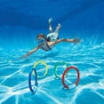 thumbnail image 5 of 4 Pack Kids Swimming Pool Diving Rings, Auto Upright Underwater, Safe Water Swimming for Kids-, 5 of 5