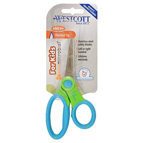 Westcott Soft Handle Kids Scissors with Anti-microbial Protection 
