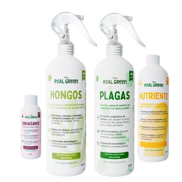 Kit de Plantas Felices - Nutrientes Escenciales Premium - Chico - The Real Green