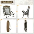 thumbnail image 6 of Low Camping Chair for Turkey Hunting Lightweight Heavy Duty with Carry Bag, 6 of 6