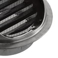 thumbnail image 3 of Stainless Steel Round Brushed Bull Nosed External Extractor Wall Vent Outlet, 3 of 10