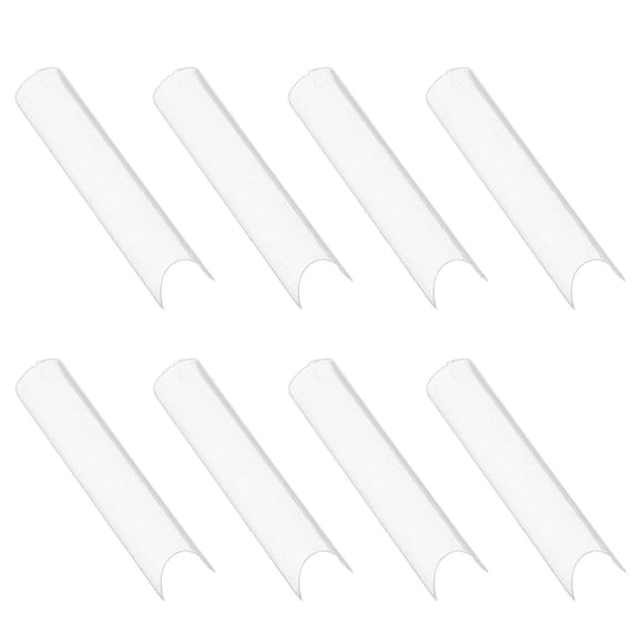 Fake Clear Nail Tips for Nail Art 500 Pieces Acrylic Coffin Shape