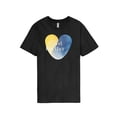 thumbnail image 3 of Ma Croix Mens Casual Digital Image Print Stand With Ukraine Natural Active Crew Neck Short Sleeve Tee Shirt, 3 of 8