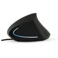 thumbnail image 5 of EXHUMKY Ergonomic Vertical Mouse for Comfortable Computer Use, Black, 1 Piece, Easy Grip Design for PC and Laptop, 5 of 8