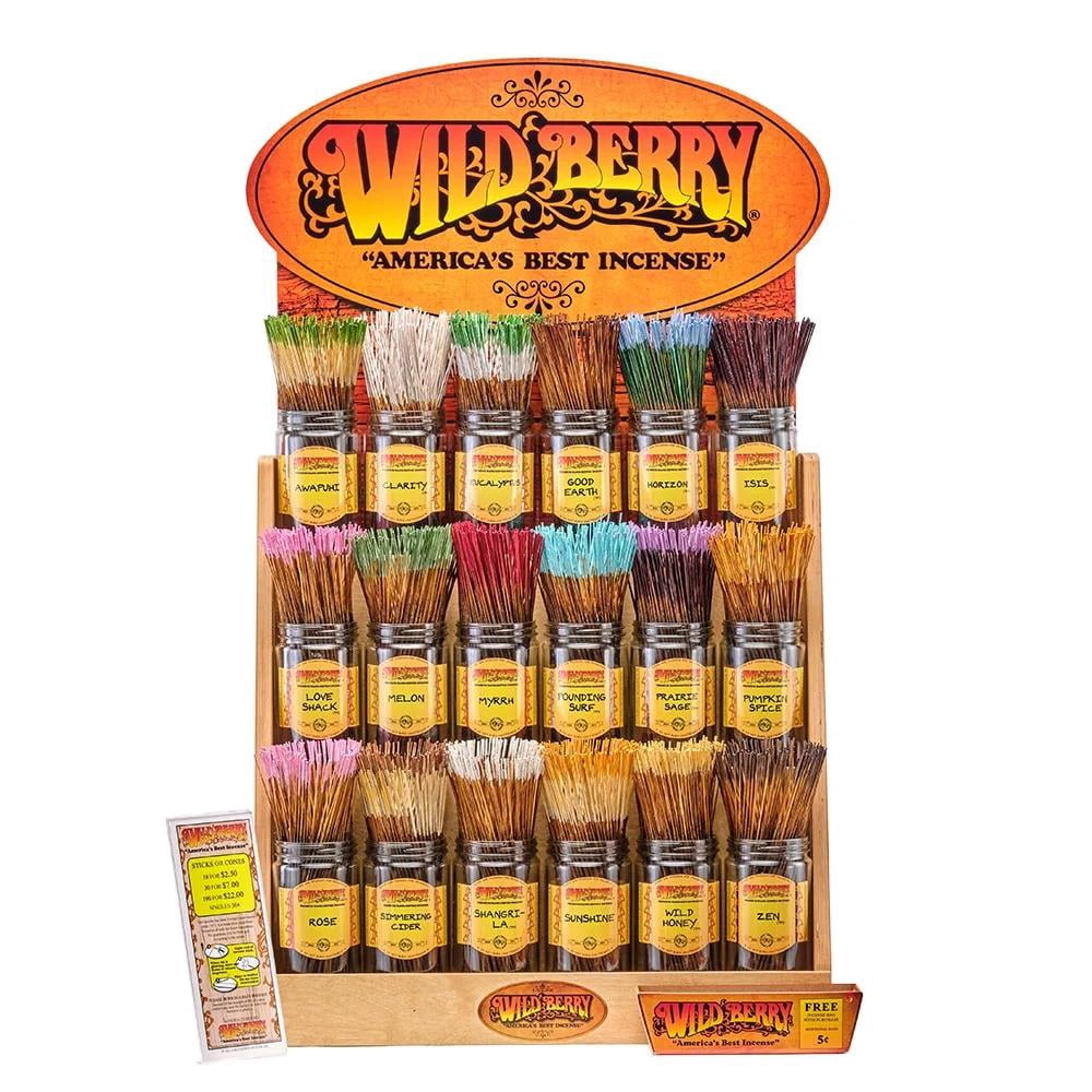 Wild Berry Incense Traditional 11" - Baking Brownies - 100 Sticks - USA Wildberry