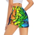thumbnail image 3 of Fotbe Multicolored Butterflies Womens High Waist Running Shorts Athletic Workout Quick Dry Shorts for Women with Pockets Gym Yoga Summer Shorts-Medium, 3 of 9