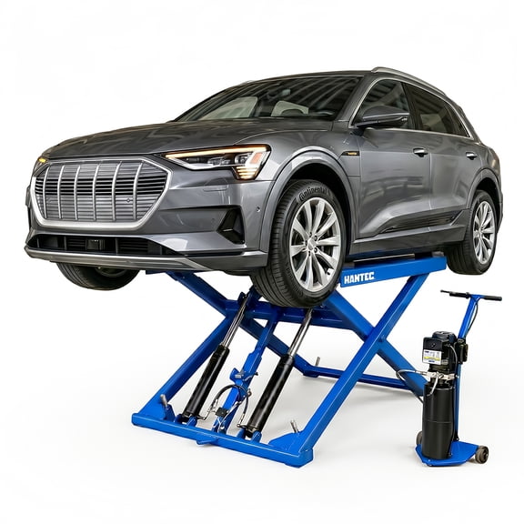Rampa Frenera Tijera de Elevación Portátil Hantec Movil 6000 Lbs Herramienta Automotriz