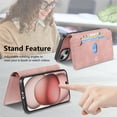 thumbnail image 5 of Allytechgroup iPhone 12 Pro Max Case Wallet, 2-in-1 Detachable Magnetic Back Cover Compatible with MagSafe Secure and Stylish Protection RFID Blocking Phone Case for Apple iPhone 12 Pro Max, Pink, 5 of 9