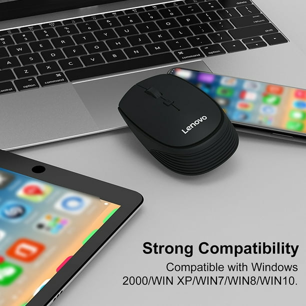 Mouse Inalambrico Mini Lenovo M202 de 2.4GHz Raton Optico con Receptor USB para PC Laptop y Computadora en Oficina y Negocios Walmart en linea