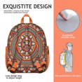 thumbnail image 4 of Zen Spiritual Students Backpack - Tranquility Harmony and Sacred Awakening Design with Lotus Flower Yoga Art, Lightweight Durable Oxford Fabric for Developing Students, 4 of 5