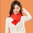 thumbnail image 4 of WREESH Women's 2Pc Usb Smart Neck and Shoulder Warmers, Winter Cold Protection and Massage Heating Scarf Red, 4 of 6