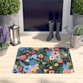 thumbnail image 2 of Pioneer Flower Floral Print Flannel Non Slip Door Rugs,Washable Door Mats Indoor,Decorative Door Mats,Dirt-Resistant and Absorbent Doormat for Entrance,Bedroom,Kitchen,Bathroom,23.5"x16", 2 of 5