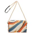 thumbnail image 2 of FORMRS Women Crossbody Purse with Chain Strap Vegan Leather Shoulder Handbag, Beige Abstract Wavy, 2 of 7