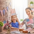 thumbnail image 4 of July Tree Table Centerpiece Decoration, Artificial Tree with Burlap Base Red White And Berries Branches, Patriotic Bonsai Tree for Independence Day Home Decor, D, 4 of 4