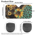thumbnail image 4 of Yuyamidu Sunflower Car Sun Shade Windshield Leopard Print Automobile Windshield Sun Shade for SUV Van Big Sedan Car Accessories Large Shade for Car Window, 4 of 7