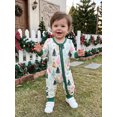 thumbnail image 5 of Cenuakty Boy Christmas Romper Zip Front Print Crew Neck Long Sleeve Jumpsuit, 5 of 9