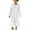 White, variant on Women's Long Sleeve Cotton Linen Dress Tie Neck Loose Midi Dress Casual Vacation Summer Dress with Pockets for Everyday Use,L,Gray