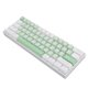 thumbnail image 1 of Teclado Inalámbrico Con Cable 2,4G, Base Blanca Sensible, Teclado Mecánico Compacto De 61 Teclas Para 7 8 10, 1 of 7