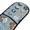 thumbnail image 4 of Yayeee Double Oven Mitt Kitchen Heat Resistant Baking 35" x7" Quilted Glove, Vibrant Cute Cat, 4 of 6