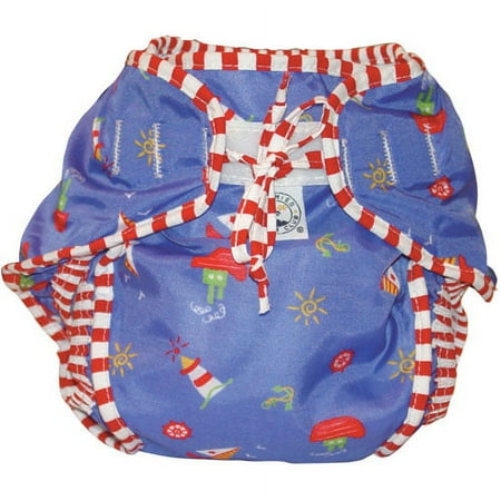 Kushies Swimsuit Diaper, Blue Sailboats