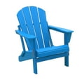 thumbnail image 3 of BRAXTON Outdoor Patio Folding Poly Adirondack Chair (Set of 2), Pacific Blue, 3 of 9