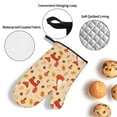 thumbnail image 3 of Pofeuu Cute Foxes Print Oven Mitts and Pot Holders 4 pcs Set,High Heat Resistant 500 Degree Extra Thicken Long Kitchen Cotton Oven Glove for Cooking, 3 of 6