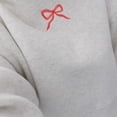 thumbnail image 3 of Womens Floral Bowknot Pattern Graphics Oversized Hoodie Pullover Top Long Sleeve Loose Fit Sweatshirts with Pocket, 3 of 9