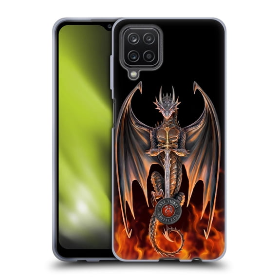 Head Case Designs Officially Licensed Anne Stokes Dragons 3 Warrior Soft Gel Case Compatible with Samsung Galaxy A12 (2020)