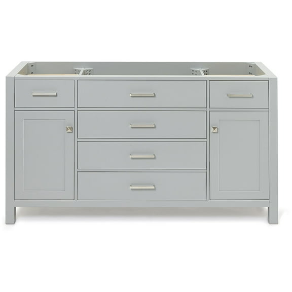Ariel H060s-Bc Bristol 60" Single Free Standing Vanity Cabinet Only - Grey