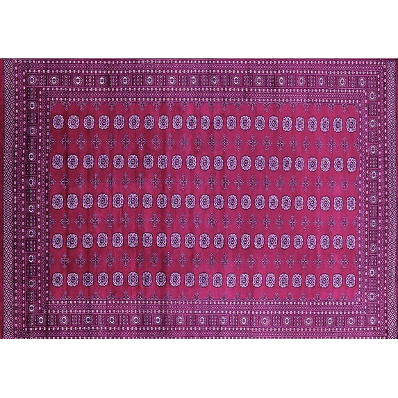 Ahgly Company Indoor Rectangle Oriental Purple Industrial Area Rugs, 8' x 12'