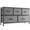Gray, variant on TV Stand for Living Room with 5 Fabric Drawers, Multi-Functional Storage Organizer for Bedroom/Entryway, White