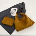 thumbnail image 2 of Bolso Hombro Gamuza para Mujer Bandolera Elegante Mano (marrón), 2 of 9