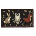 thumbnail image 1 of Evergreen Indoor/Outdoor Hooked Rug, Woodland 42"x24", 1 of 4