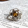 thumbnail image 5 of Handmade Sterling Silver Citrine Ring: Round Gemstone Jewelry, 5 of 10