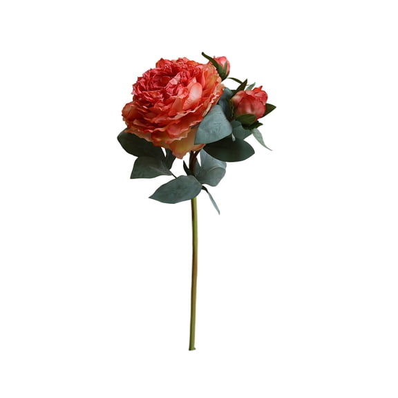 hulanddfd Pink Peonies Artificial Flowers, Fake Flowers Large Long Stems Plants Artificial Silk Flowers for Home Decor Living Room Vase Arrangement