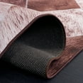 thumbnail image 6 of SAFAVIEH Faux Hide Cuthbert Diamond Area Rug, Light Brown/Brown, 3' x 5', 6 of 12