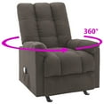 thumbnail image 5 of vidaXL Massage Reclining Chair Taupe Fabric, 5 of 5