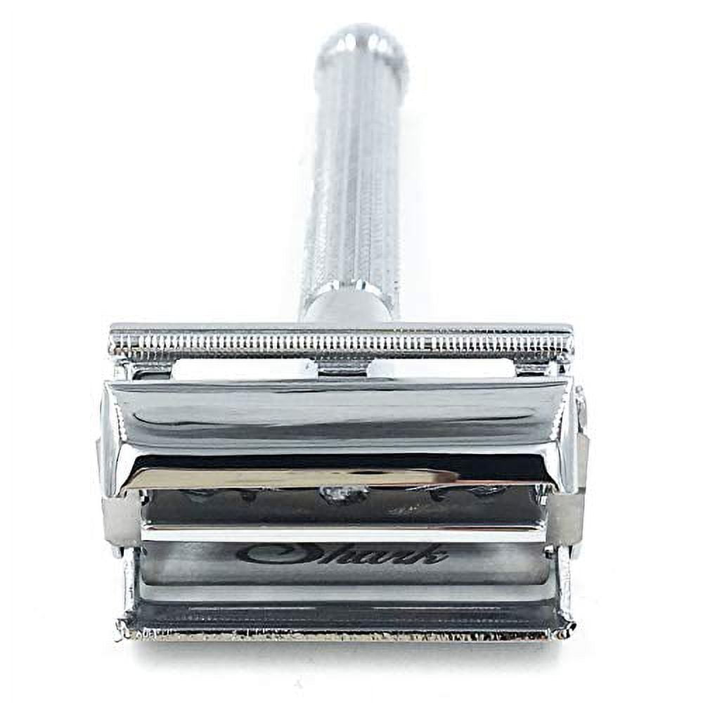 Parker Safety Razor 29L UNISEX Butterfly Open Double Edge Safety Razor & 5 Parker Premium Blades - Chrome