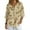 Bamboo Leaves, variant on Navy Blue Bamboo Leaves Print Women 3/4 Sleeve Tops Casual Linen V Neck Summer Button Shirts Plus Size Vintage Blouse Plus Size, 3XL