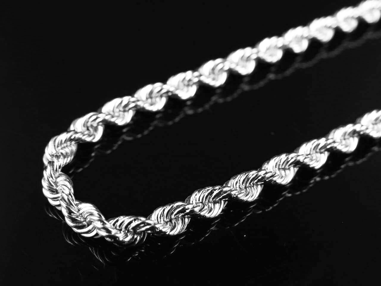 Jewelry Unlimited - Mens Ladies Solid 10K White Gold 3MM Diamond Cut
