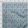 thumbnail image 3 of oneOone Silk Tabby Light Blue Fabric Asian Suzani Fabric For Sewing Printed Craft Fabric By The Yard 42 Inch Wide, 3 of 5
