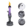 thumbnail image 1 of OULII  Lighting Props  Candle Lamp Purple PVC Flickering Effect 2Pcs, 1 of 6