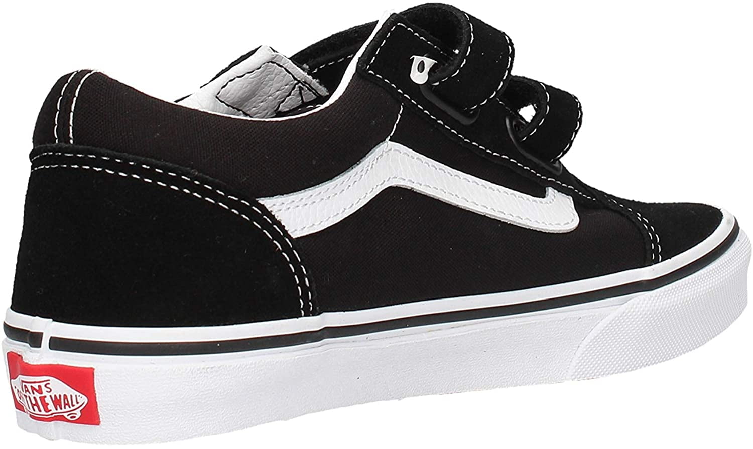 Old Skool V Suede Canvas Black True White Unisexe Shoes