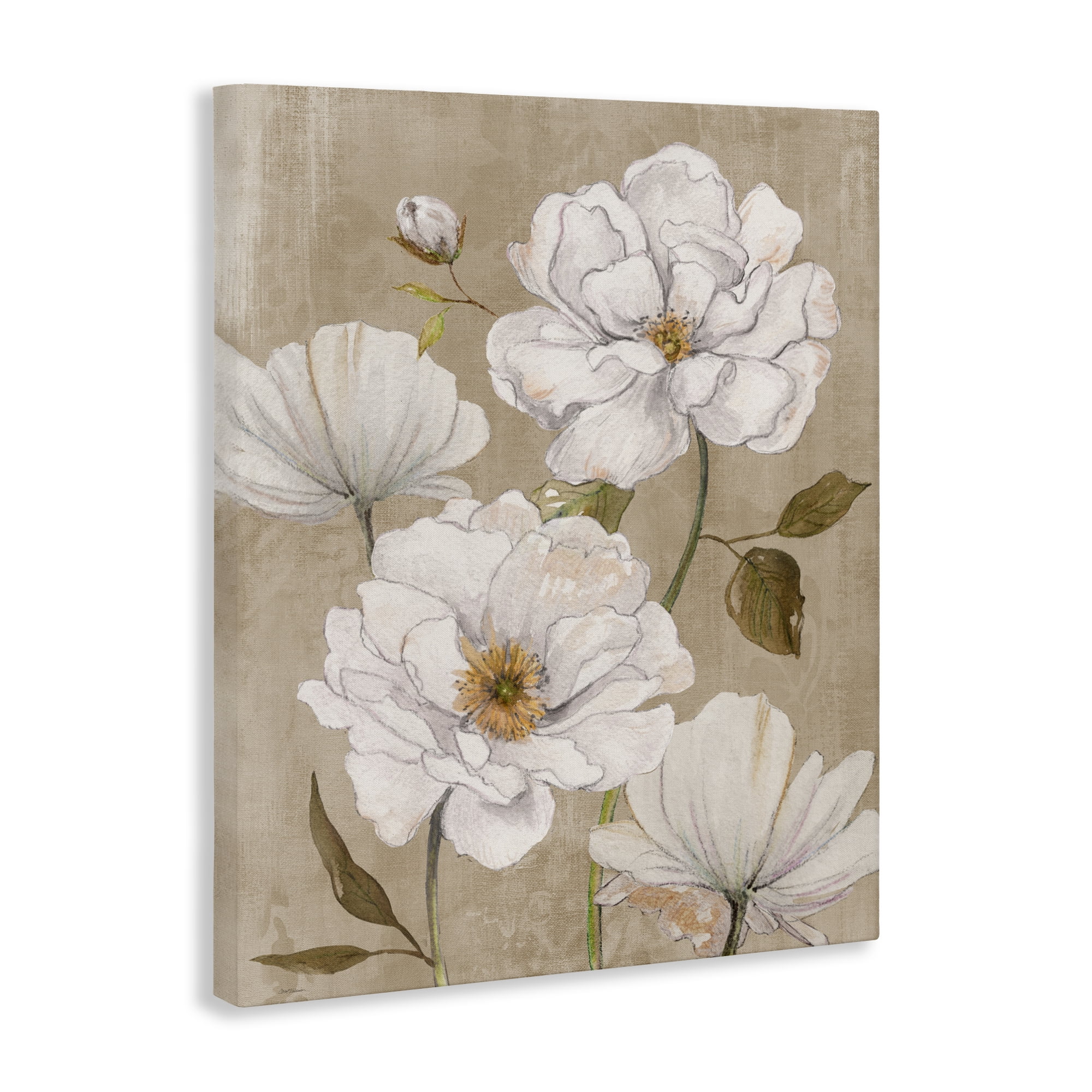 Stupell Industries Rustic Magnolia Blooms Canvas Wall Art, design by Carol Robinson