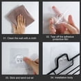 thumbnail image 3 of Clearance!Jabonera para pared de ducha,estante con protector de jabón,jabonera adhesiva de acero inoxidable con 1 gancho, 3 of 6