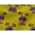 thumbnail image 4 of oneOone Viscose Jersey Fabric Bird & Mushroom Block Printed Craft Fabric BTY 60 Inch Wide, 4 of 4