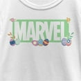 thumbnail image 2 of Girl's Marvel Easter Themed Logo Graphic Tee White X Large, 2 of 4