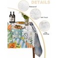 thumbnail image 5 of Easter Rectangle Tablecloth, Easter Grey Bunny Spring Watercolor Eggs Butterflies Waterproof & StainResistant Tablecloth, Washable Oil-proof Table Cover for Dining/Party/Wedding/Buffet 52x70 In, 5 of 9