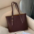 thumbnail image 2 of Bolso de hombro Tote de cuero para las mujeres, bolso de moda con Marron oscuro Zulema Bolso de mano para mujer, 2 of 7